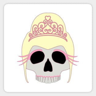 Prom Queen Skull Magnet